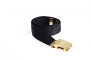 Black belt with gold hardwear