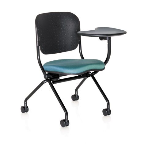 Navigator nesting chair - Polypropylene back tablet arm left