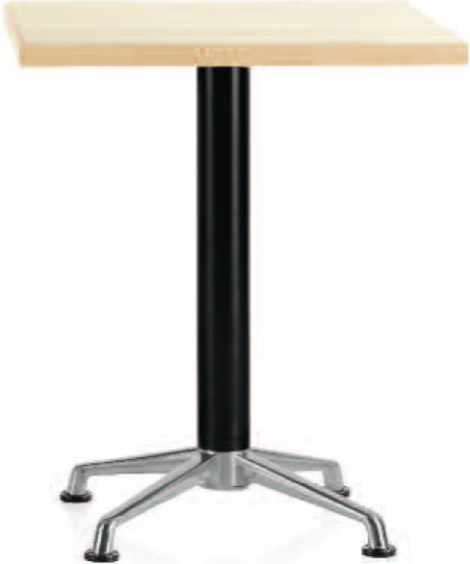 a-base table with wood top
