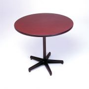 Table ronde avec base de chaise ergo