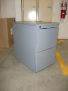 2 drawer mobile pedestal filing cabinet - grey