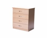 DornaFlex Four Drawer Dresser (Left Angle View)