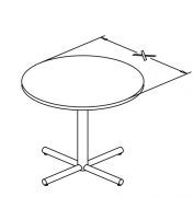 e base round table X configuration
