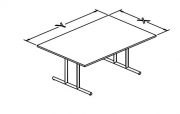 e base folding tables rectangular TT configuration