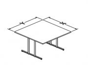 p base fixed table square TT configuration