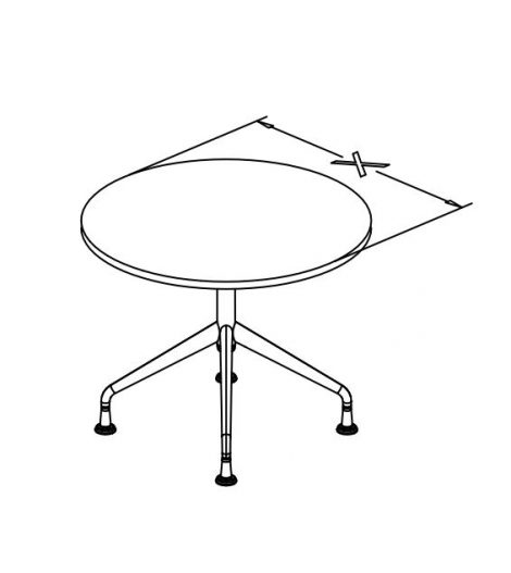 t base fixed tables round X conf