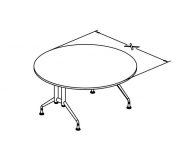 t base fixed tables round TT conf