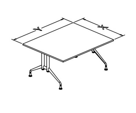 T base fixed tables rectangular TT conf