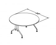 T base folding tables round TT conf